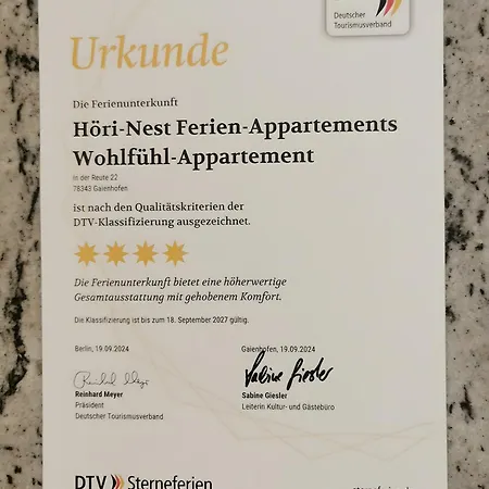 Hoeri-nest Wohlfuehl-appartement Daire